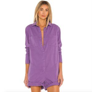 ONE TEASPOON Purple Jumpsuit Prophecy Purple Dove Romper Shorts Long XS As New